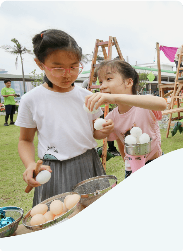 Children playing outdoors